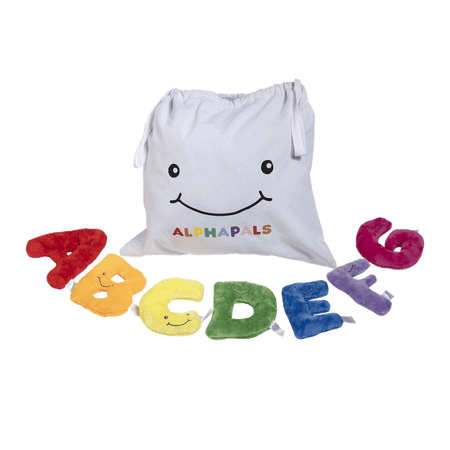 Alphapals® 5 Inch Plush Letter Set with Drawstring Bag