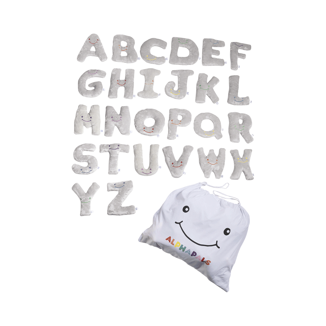 Alphapals® 11 Inch Plush Letter Set with Drawstring Bag