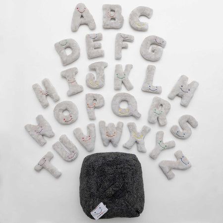 Alphapals® 5 Inch Plush Letter Set - Dove Grey