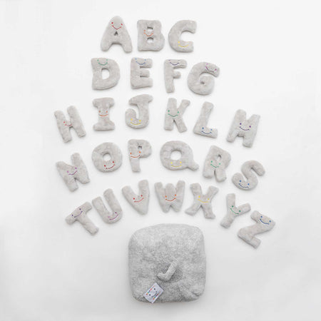 Alphapals® 5 Inch Plush Letter Set - Dove Grey