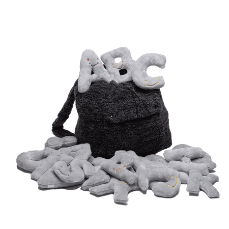 Alphapals® Backpack Dove Grey Plush Letter Set - Mini