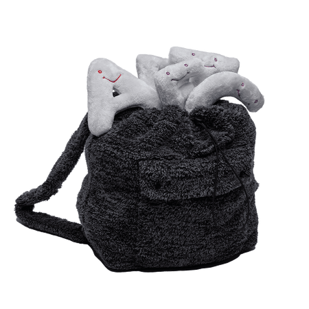 Alphapals® Backpack Dove Grey Plush Letter Set - Mini