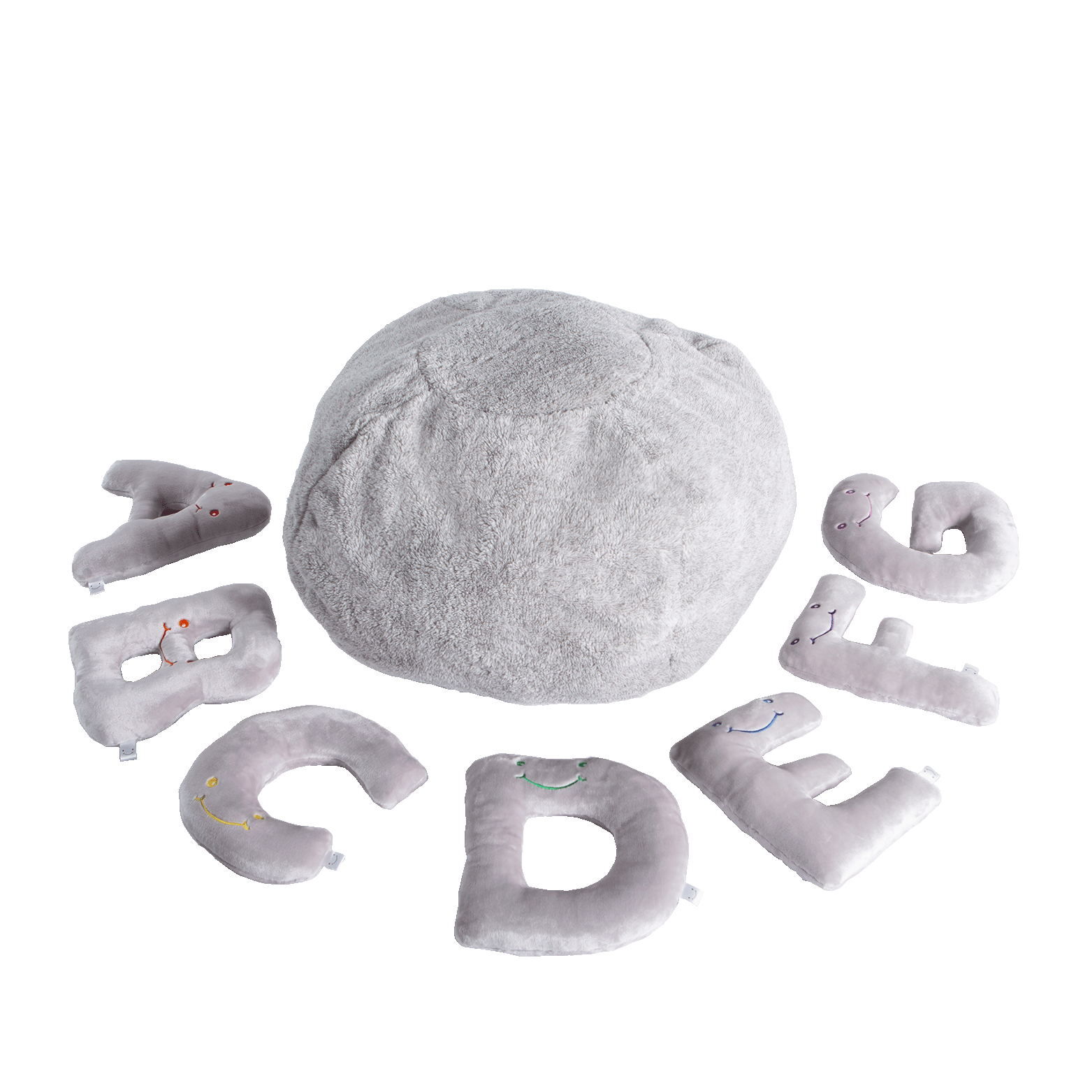 Alphapals® 11 Inch Plush Letter Set - Dove Grey