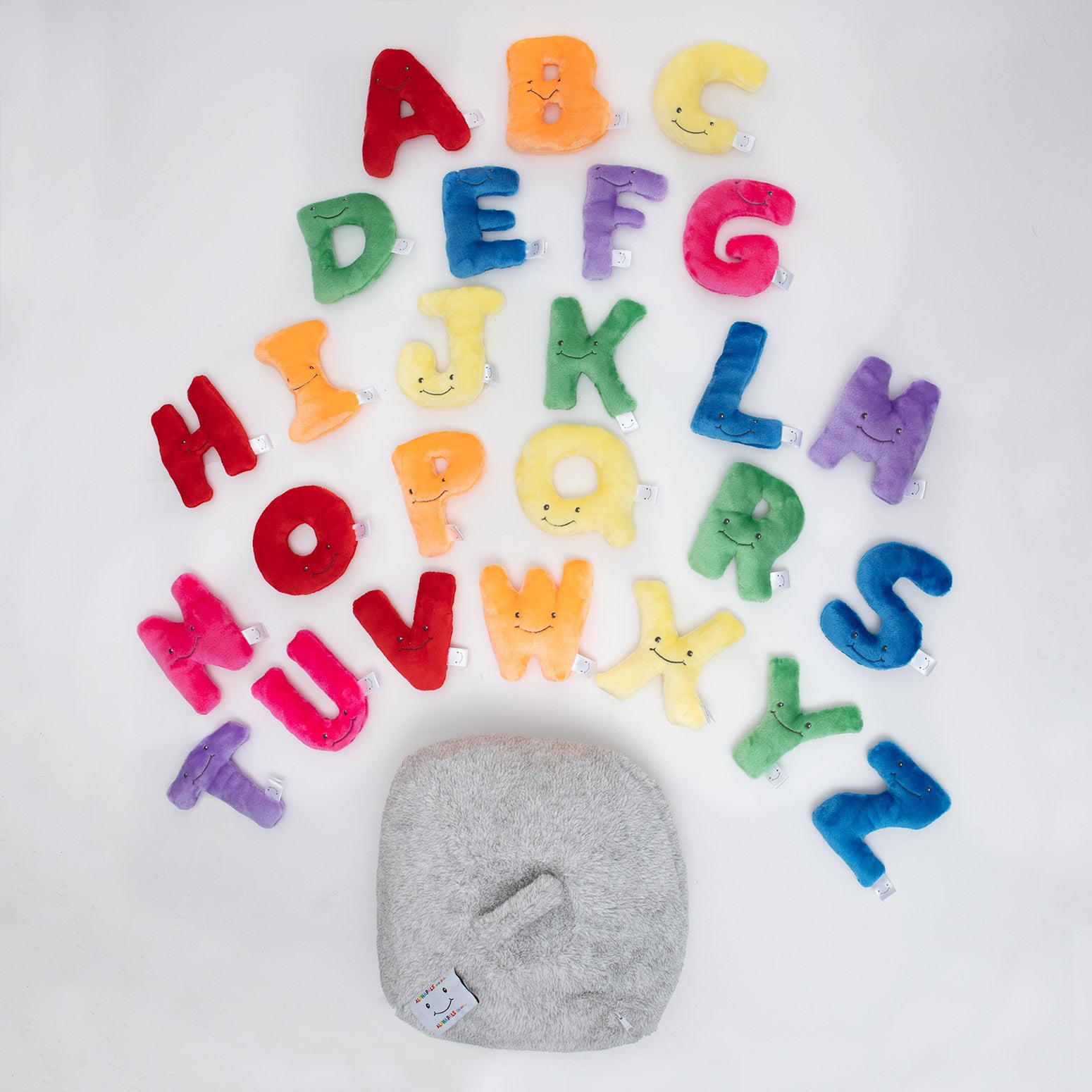 Rainbow ABC Letters - 5 Inch | Mini Stuffed ABC Toy | Alphapals